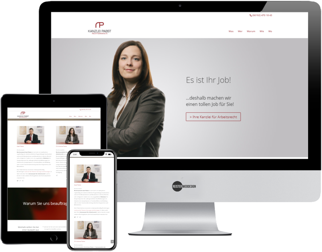 Homepage für Arbeitsrecht in Potsdam